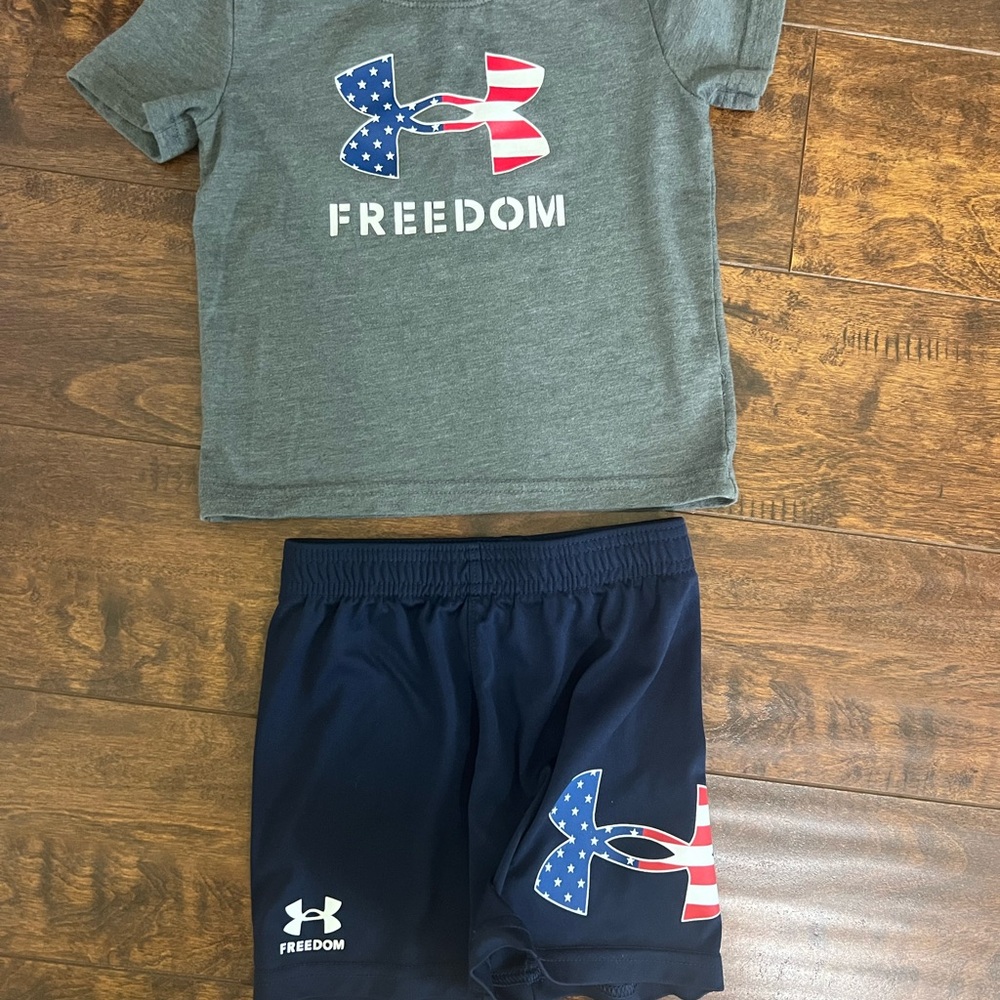 Under Armour Blue Matching Set Athletic Shorts